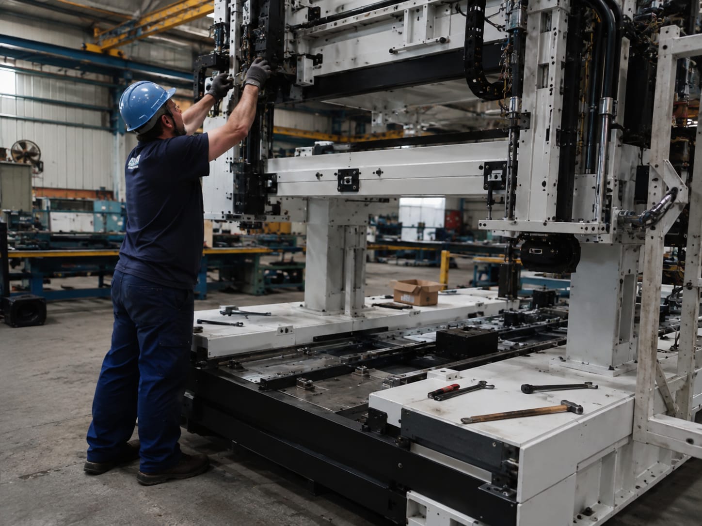 Montagem de máquina e equipamento industrial